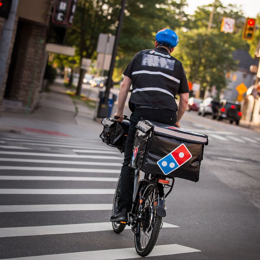 You Can Now Get Your Pizza From an E-Biker